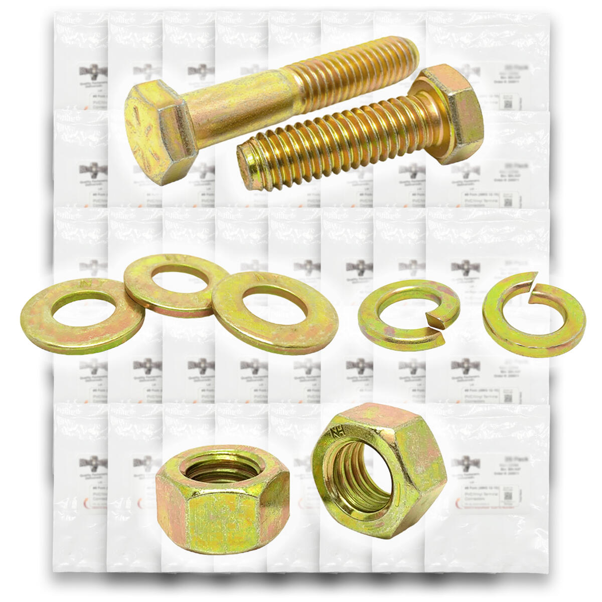 Inch Grade 8 Fine Hex Cap Screws, Hex Nuts, Flat & Lock Washers - 2011 PCS