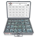 Metric Flat Machine Screws Zinc Clear Assortment - 3371 PCS