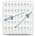 Dome Head Blind Pop Rivets Steel/Steel Mandrel Zinc Clear Assortment - 2035 PCS