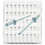 Dome Head Blind Pop Rivets Steel/Steel Mandrel Zinc Clear Assortment - 2035 PCS