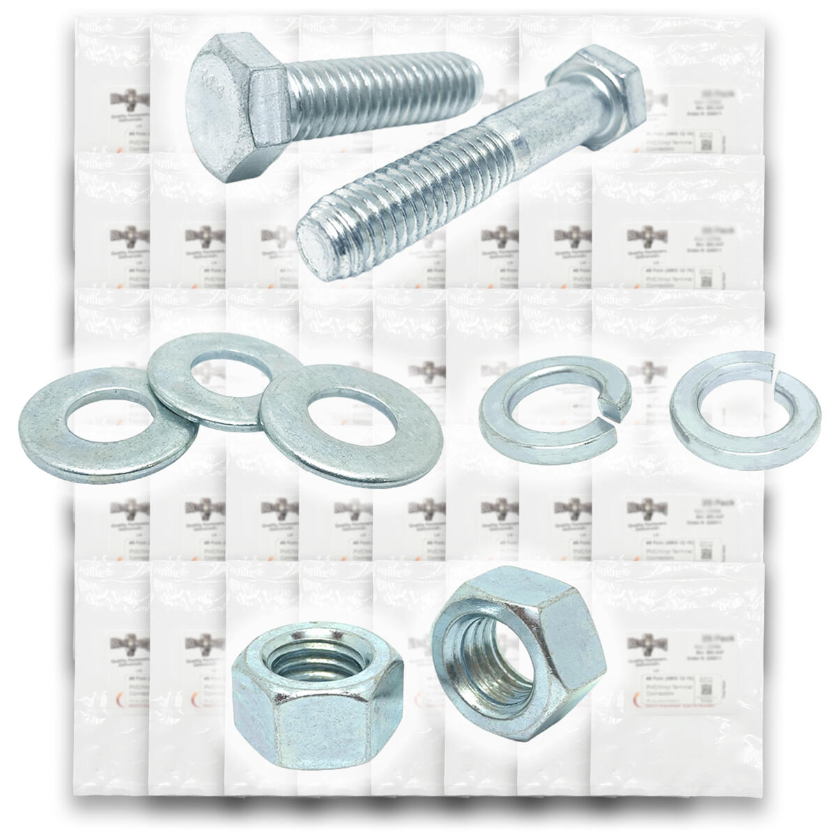 Metric Class 10.9 Hex Cap Screws, Hex Nuts, Flat & Lock Washers - 574 PCS