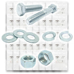 Metric Class 10.9 Hex Cap Screws, Hex Nuts, Flat & Lock Washers - 574 PCS