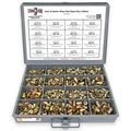 Inch & Metric Steel Rivet Nuts Zinc Yellow Assortment - 1061 PCS