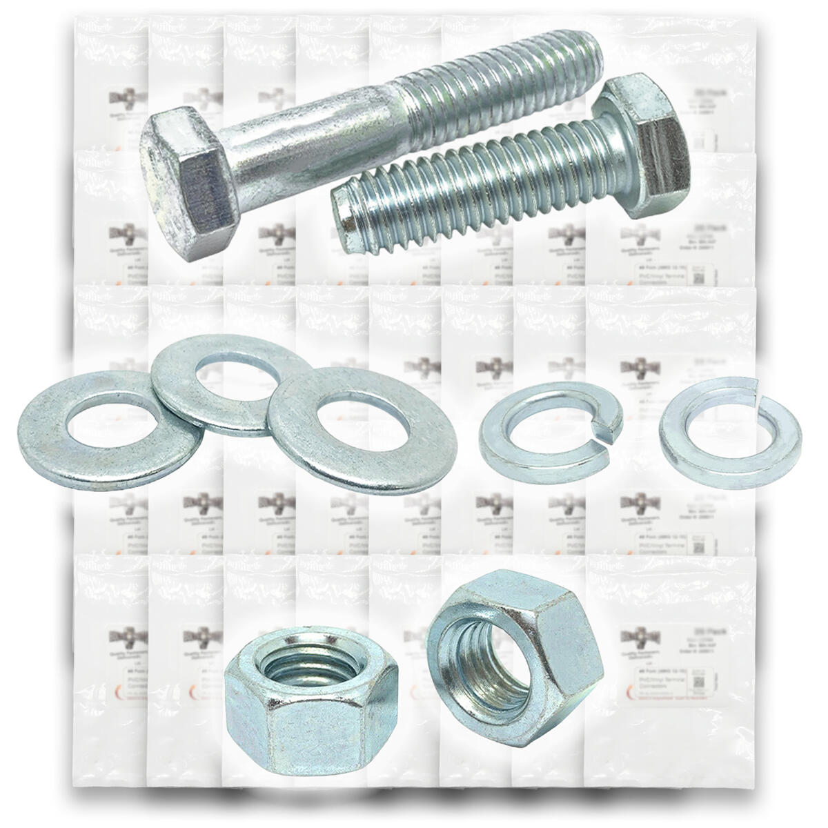Inch Grade 5 Hex Cap Screws, Hex Nuts, Flat & Lock Washers - 2011 PCS