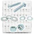 Inch Phillips Pan Head Machine Screws, Hex Nuts, Flat & Lock Washers - 3555 PCS