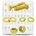 Inch Grade 8 Fine Hex Cap Screws, Hex Nuts, Flat & Lock Washers - 573 PCS