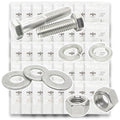 Inch 316 Stainless Hex Cap Screws, Hex Nuts, Flat & Lock Washers - 2011 PCS