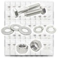 Metric Class A4 Stainless Coarse Hex Cap Screws, Hex Nuts, Flat & Lock Washers - 2011 PCS