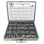 Metric A2-70 Allen Button Head Socket Cap Screws Bolts Stainless Steel Assortment - 453 PCS