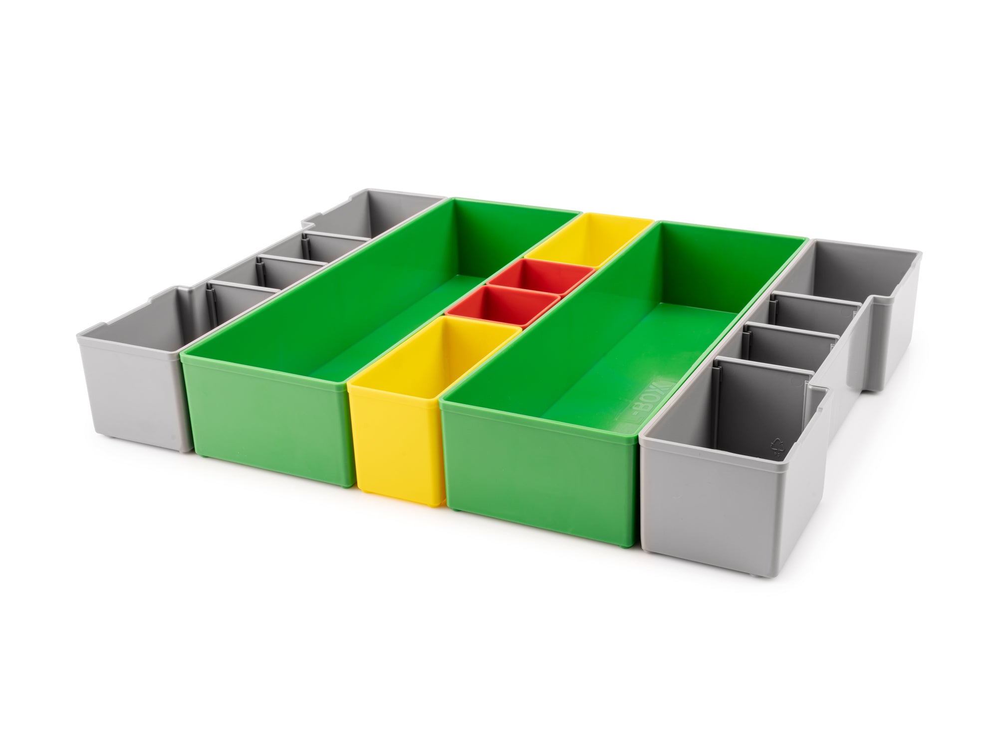 Organizer Bin Set for Shallow Stacking Tool Box, L-BOXX 1 (8-Piece) - Variant B
