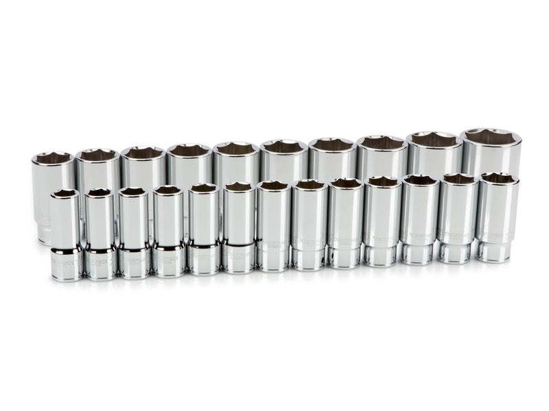 3/4 Inch Drive Deep 6-Point Socket Set, 23-Piece (19 - 50 mm)
