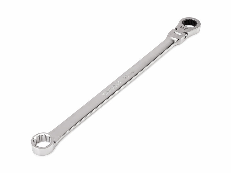 22 mm Long Fixed/Flex Head 12-Point Ratcheting Box End Wrench