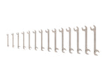 Angle Head Open End Wrench Set, 14-Piece (6-19 mm)