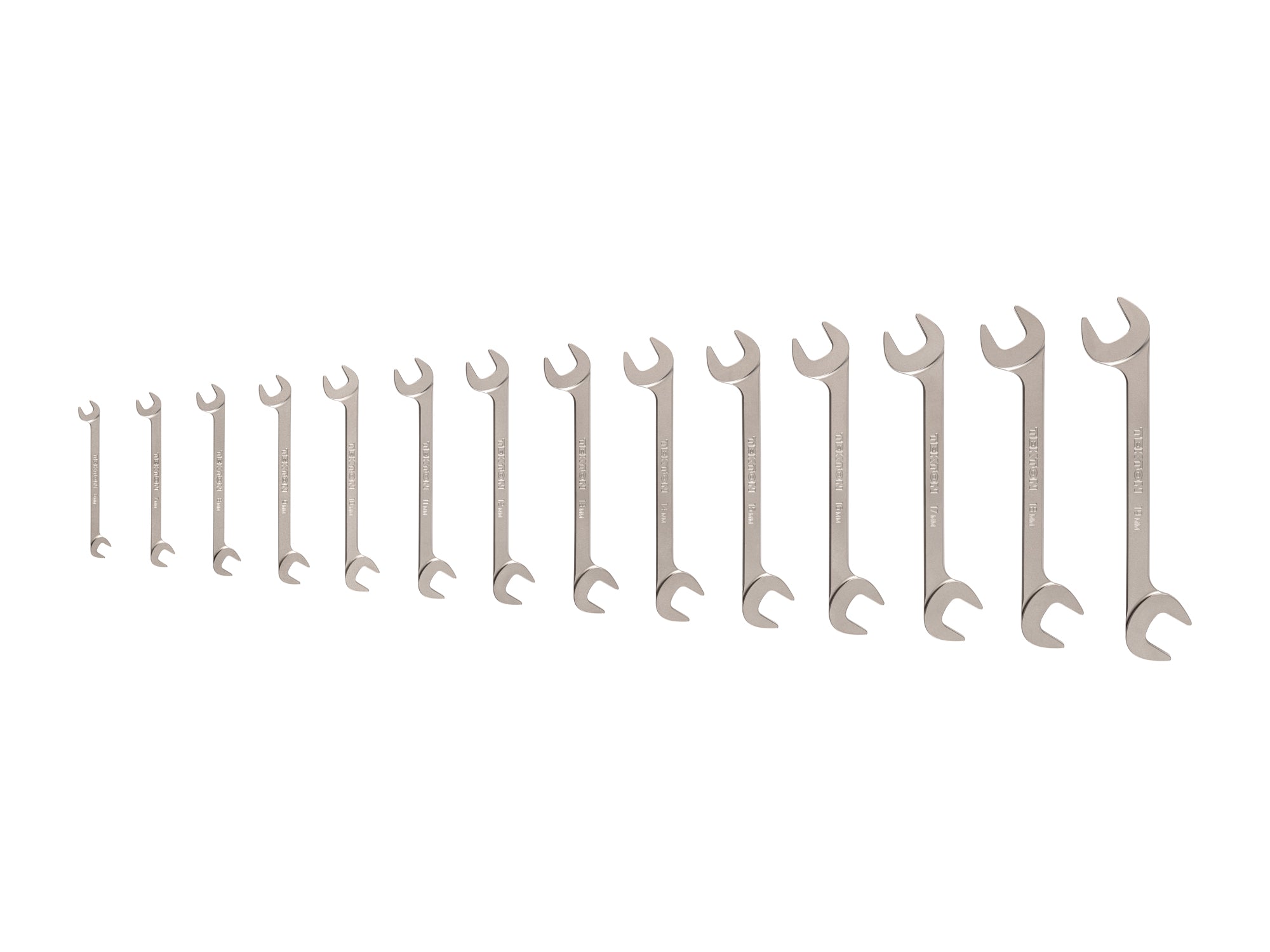 Angle Head Open End Wrench Set, 14-Piece (6-19 mm)