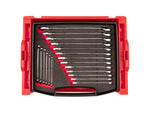 Combination Wrench Set with Open Top Drawer and Rack, 19-Piece (6 - 24 mm)