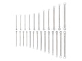 Long Fixed/Flex Head 12-Point Ratcheting Box End Wrench Set, 25-Piece (1/4-3/4 in., 6-19 mm)