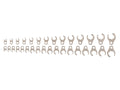 3/8 Inch Drive 6-Point Flare Nut Crowfoot Wrench Set, 32-Piece (5/16 - 1-1/16 in., 8-27 mm)