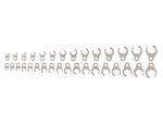 3/8 Inch Drive 6-Point Flare Nut Crowfoot Wrench Set, 32-Piece (5/16 - 1-1/16 in., 8-27 mm)