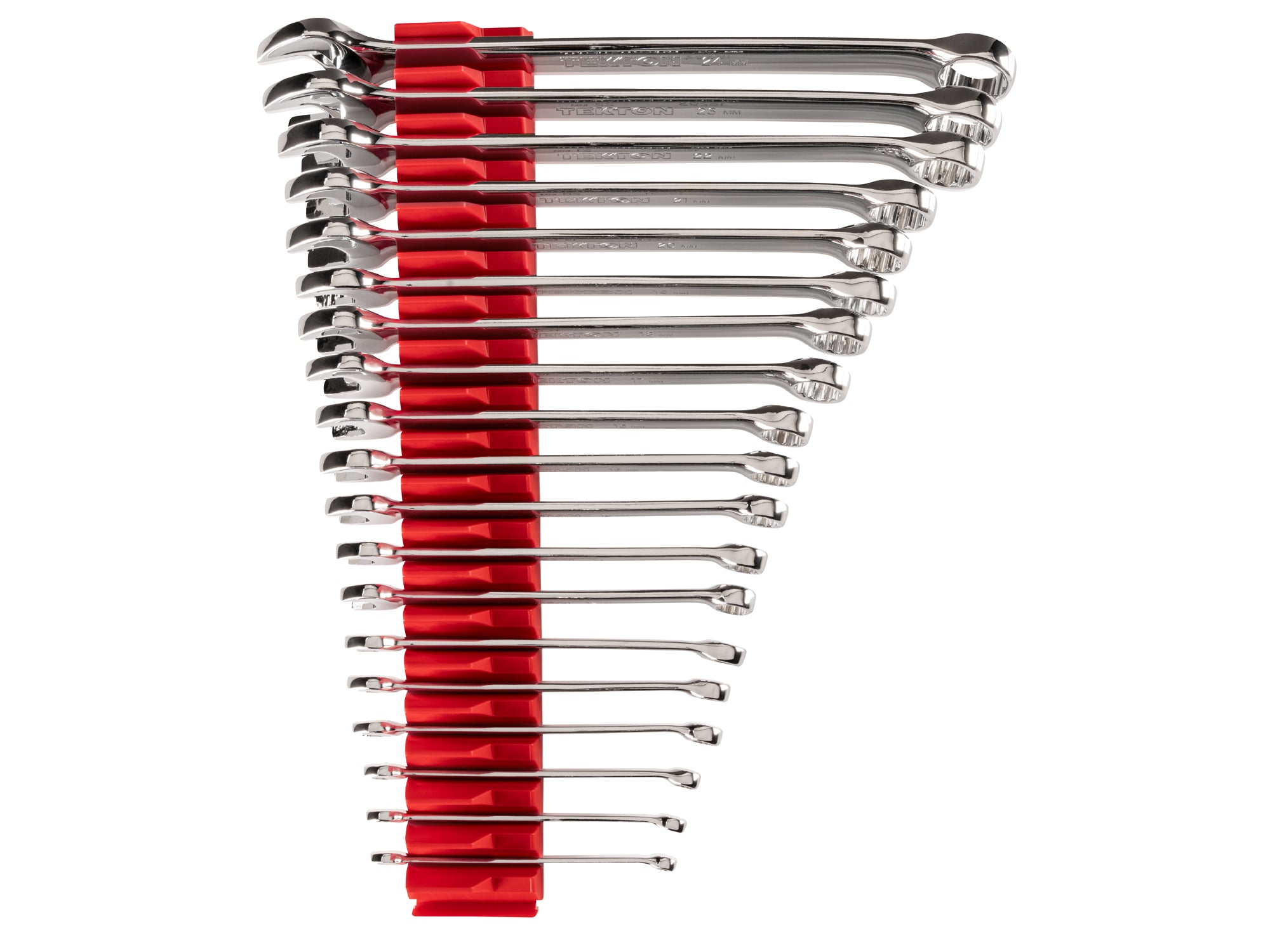 Combination Wrench Set with Modular Organizers, 19-Piece (6-24 mm)
