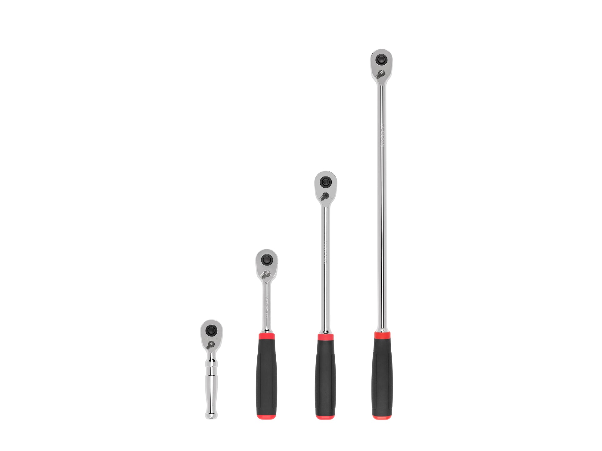 3/8 Inch Drive Quick-Release Comfort Grip Ratchet Set, 4-Piece (4-1/2, 8, 12, 18 in.)