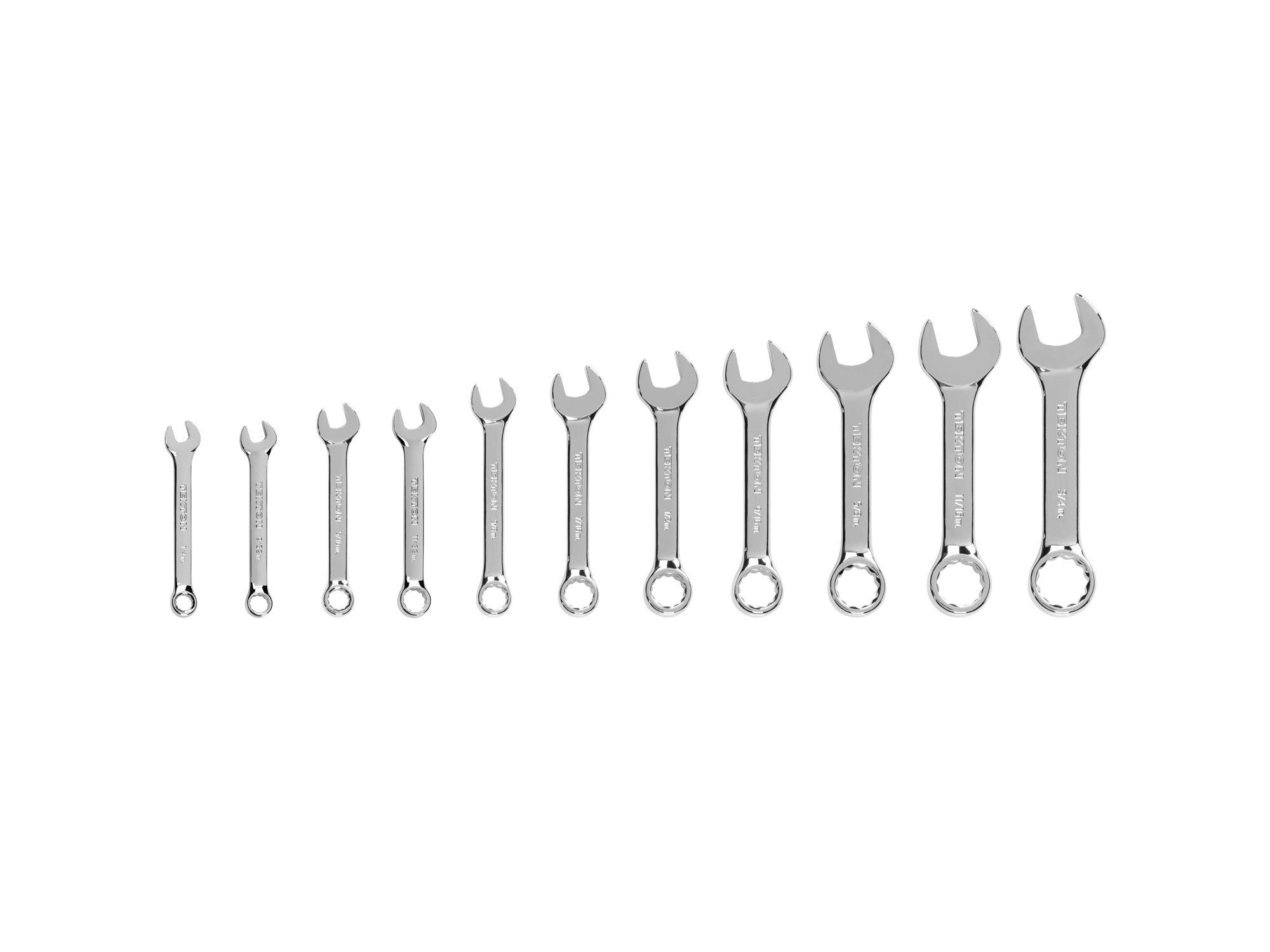 Stubby Combination Wrench Set, 11-Piece (1/4-3/4 in.)