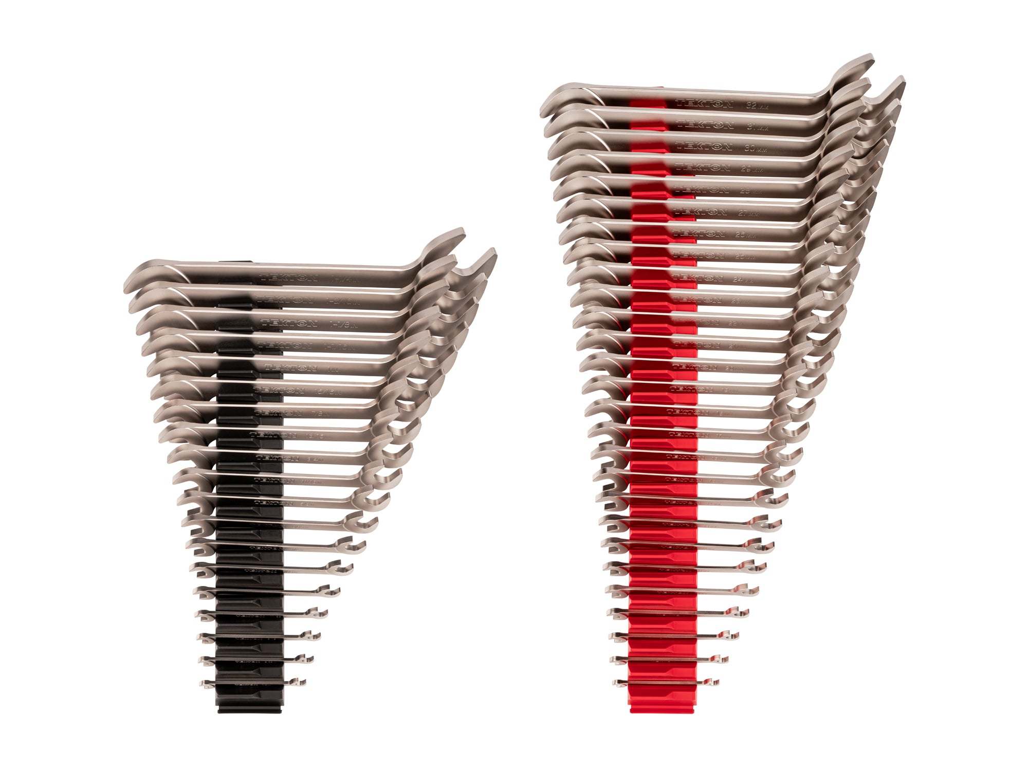 Angle Head Open End Wrench Set with Modular Organizers, 46-Piece (1/4 - 1-1/4 in., 6 - 32 mm)