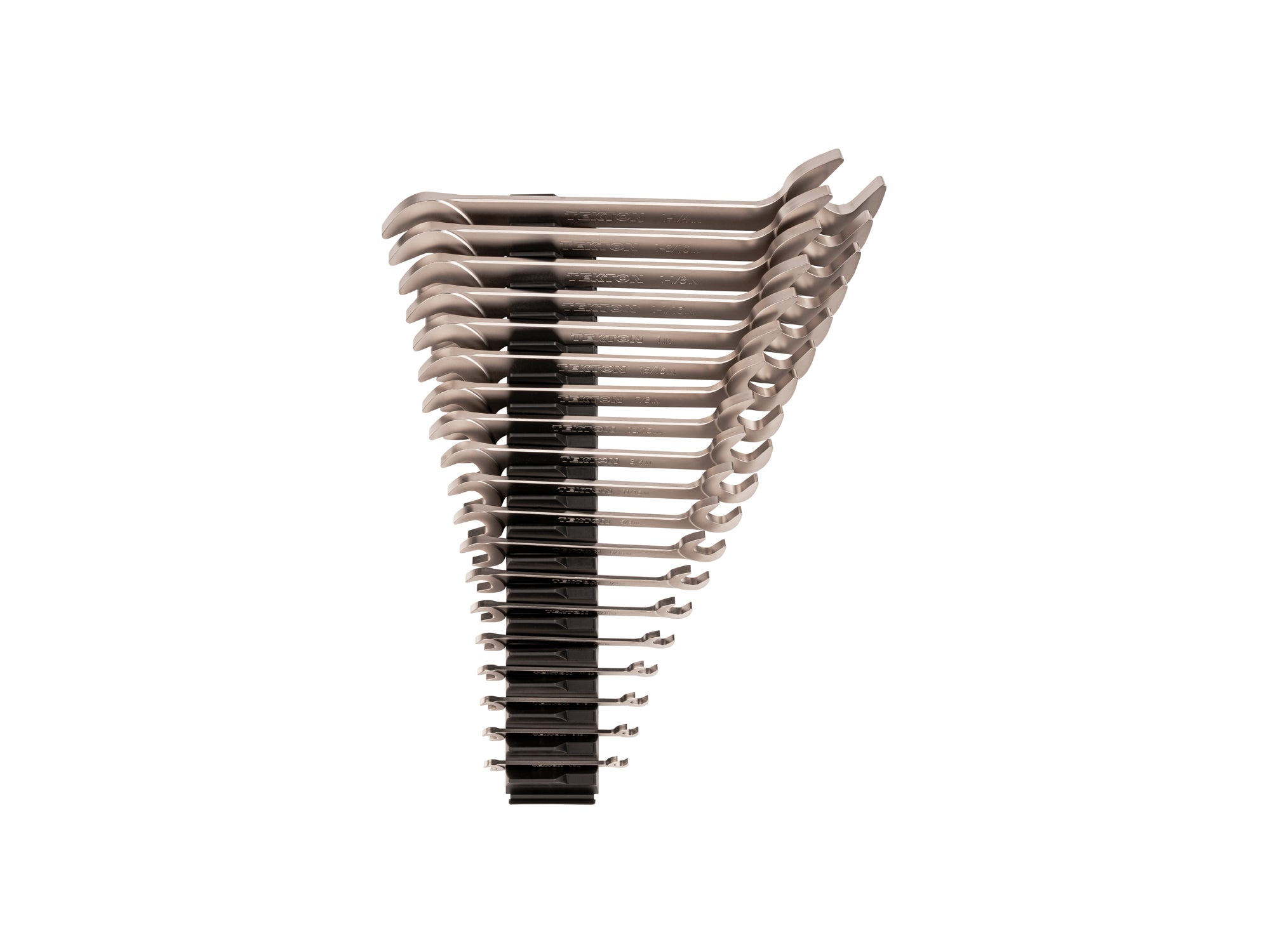 Angle Head Open End Wrench Set with Modular Organizers, 19-Piece (1/4 - 1-1/4 in.)