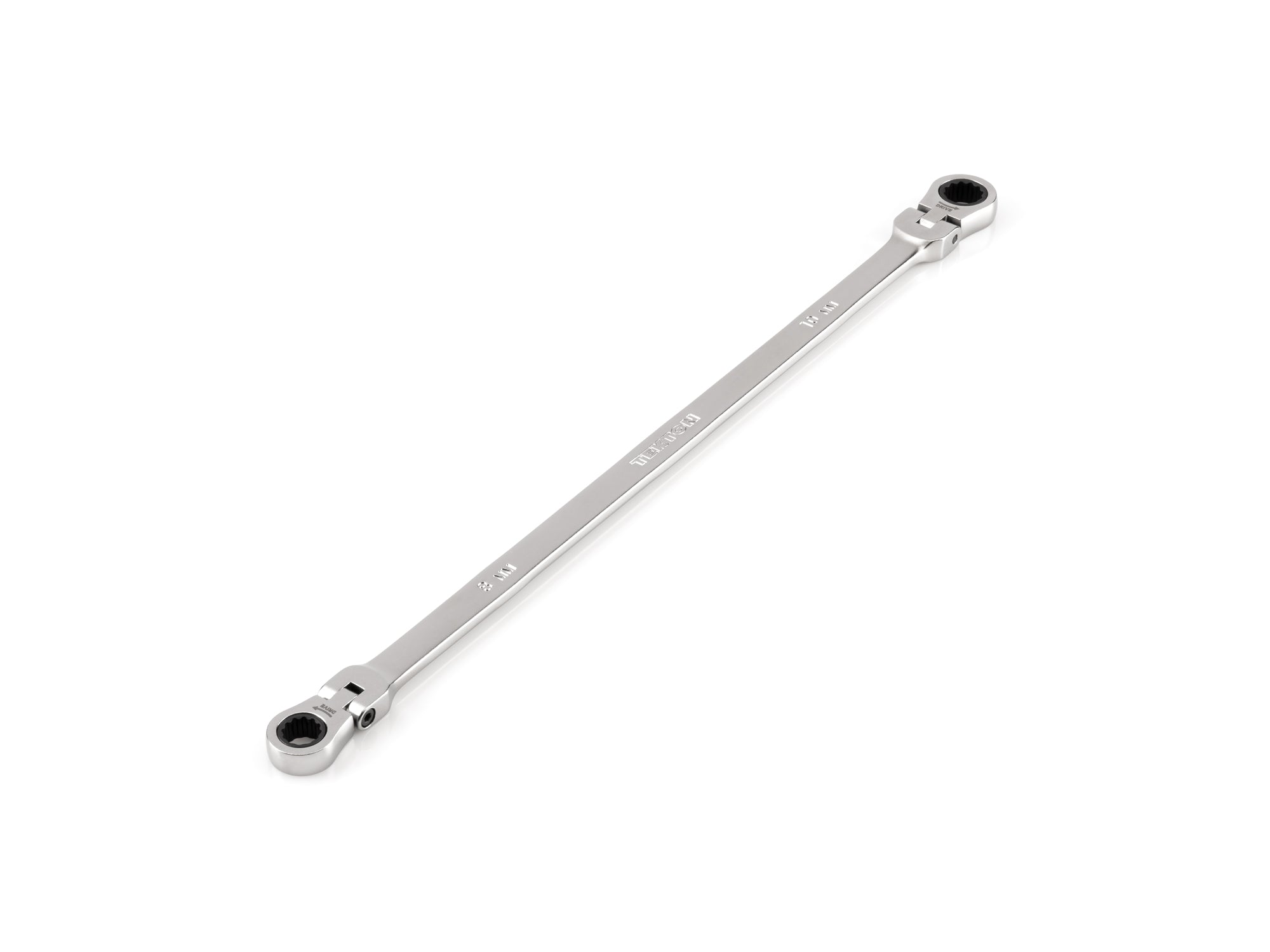 8 x 10 mm Long Flex Head 12-Point Ratcheting Box End Wrench