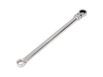 18 mm Long Fixed/Flex Head 12-Point Ratcheting Box End Wrench