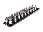 1/2 Inch Drive Hex Bit Socket Set with Rails and Tray, 23-Piece (1/4 - 3/4 in., 6 - 19 mm)