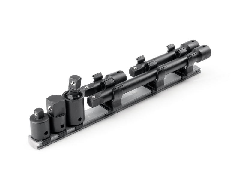 1/2 Inch Drive Impact Extension and Accessory Set with Rail (6-Piece)