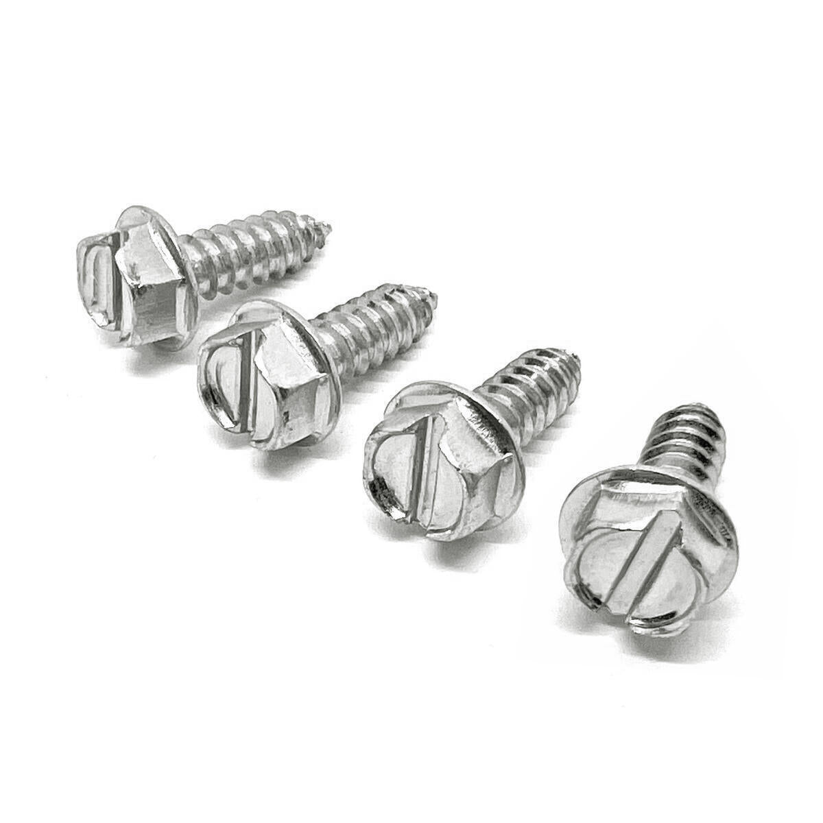 #14x3/4" Stainless Steel Slotted Hex Washer Head Self Tapping Sheet Metal Screws