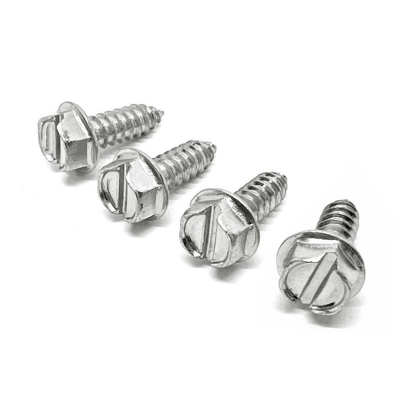 #14x3/4" Stainless Steel Slotted Hex Washer Head Self Tapping Sheet Metal Screws