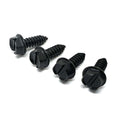 #14x3/4" Slotted Hex Washer Head Self Tapping Sheet Metal Screws Zinc Black