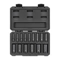 3/8 Inch Drive Deep 12-Point Impact Socket Set with Case, 15-Piece (1/4 - 1 in.)