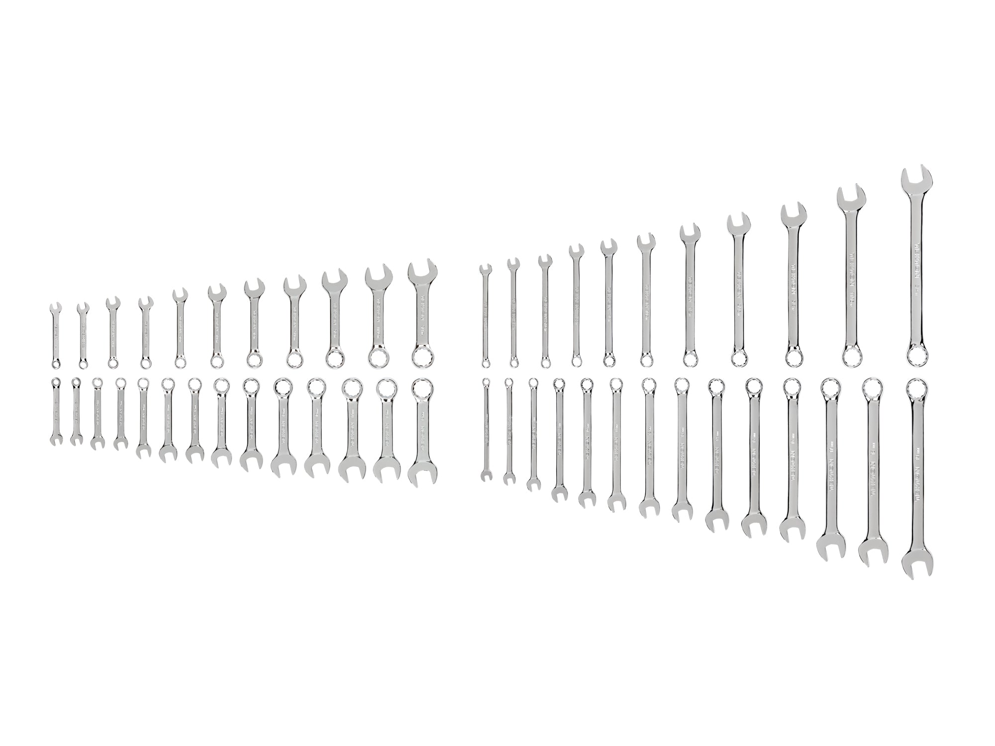 Stubby and Standard Length Combination Wrench Set, 50-Piece (1/4-3/4 in., 6-19 mm)