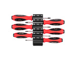 Torx Screwdriver Set with Modular Organizers - 4 Inch Shanks, 6-Piece (T10 - T30)