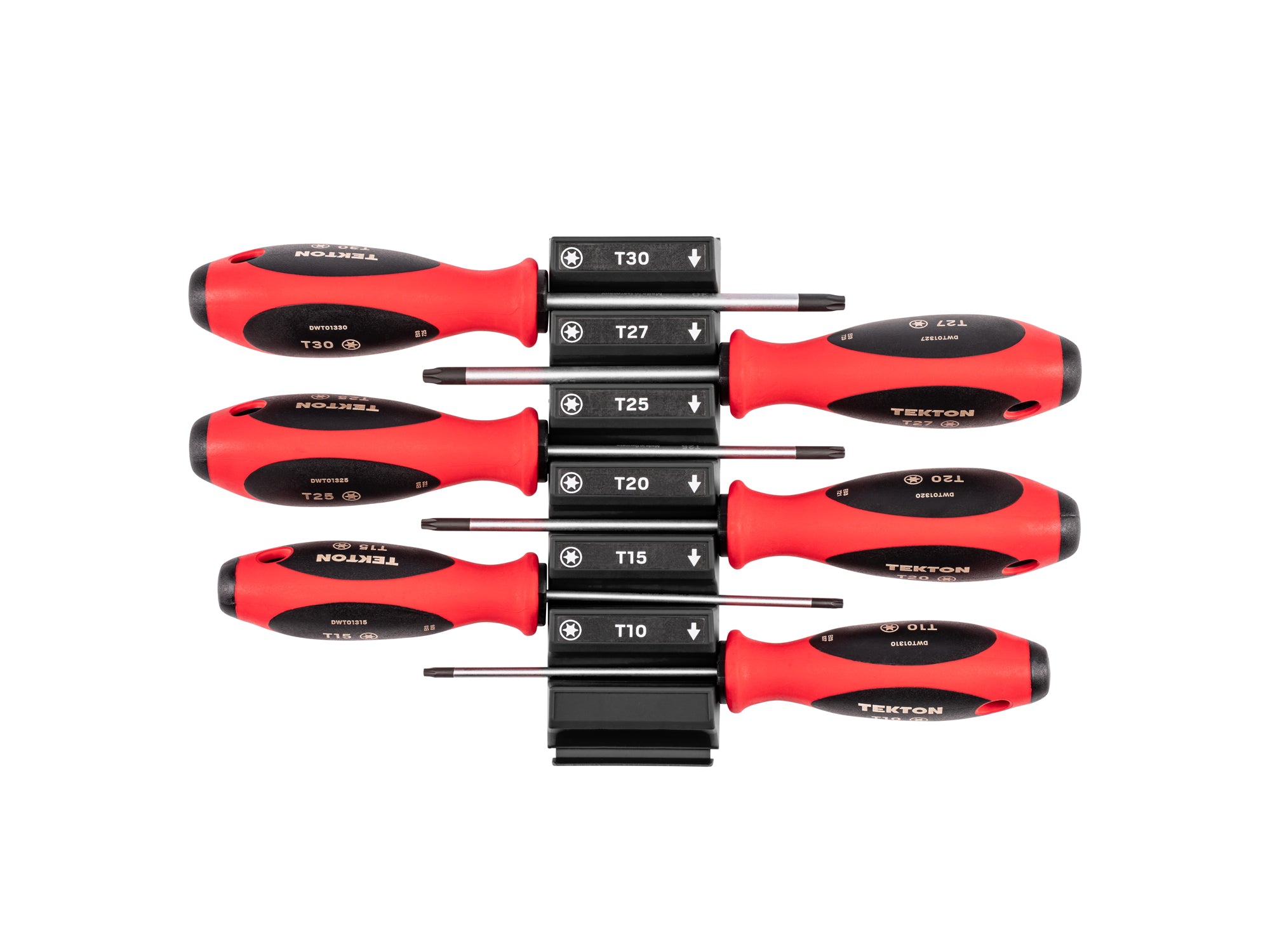 Torx Screwdriver Set with Modular Organizers - 4 Inch Shanks, 6-Piece (T10 - T30)