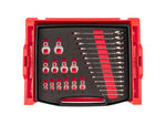 Angle Head and Crowfoot Wrench Set with Open Top Drawer and Rack, 26-Piece (6 - 19 mm)