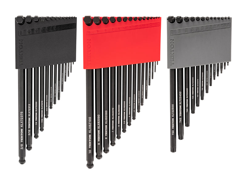 Ball End Hex and Star L-Key Set with Holders, 41-Piece (0.050 - 3/8 in., 1.3 - 10 mm, T6 - T50)