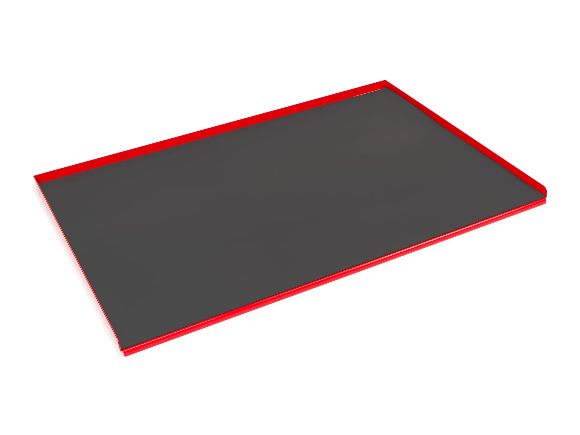 Red Painted Steel Top with Rubber Mat (36 W x 27 D in.)