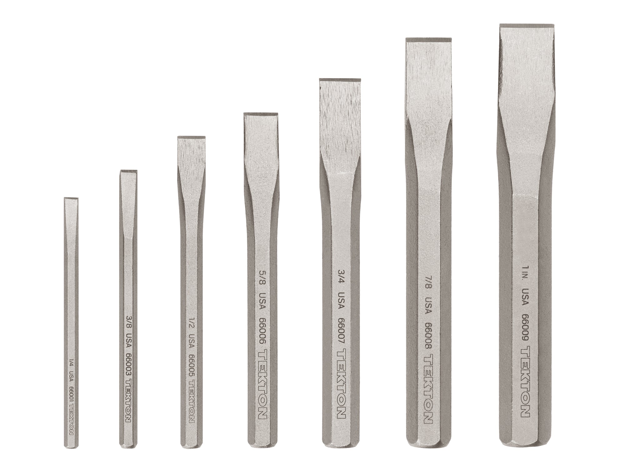 Cold Chisel Set, 7-Piece (1/4 - 1 in.)