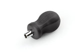 3-in-1 Stubby Driver Handle with 1/4 Inch Nut Driver Bit Tube (Black)