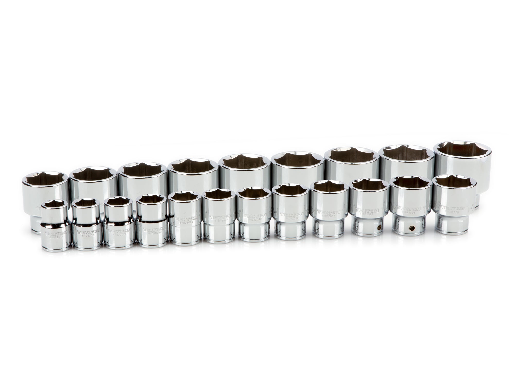 3/4 Inch Drive Shallow 6-Point Socket Set, 21-Piece (3/4 - 2 in.)