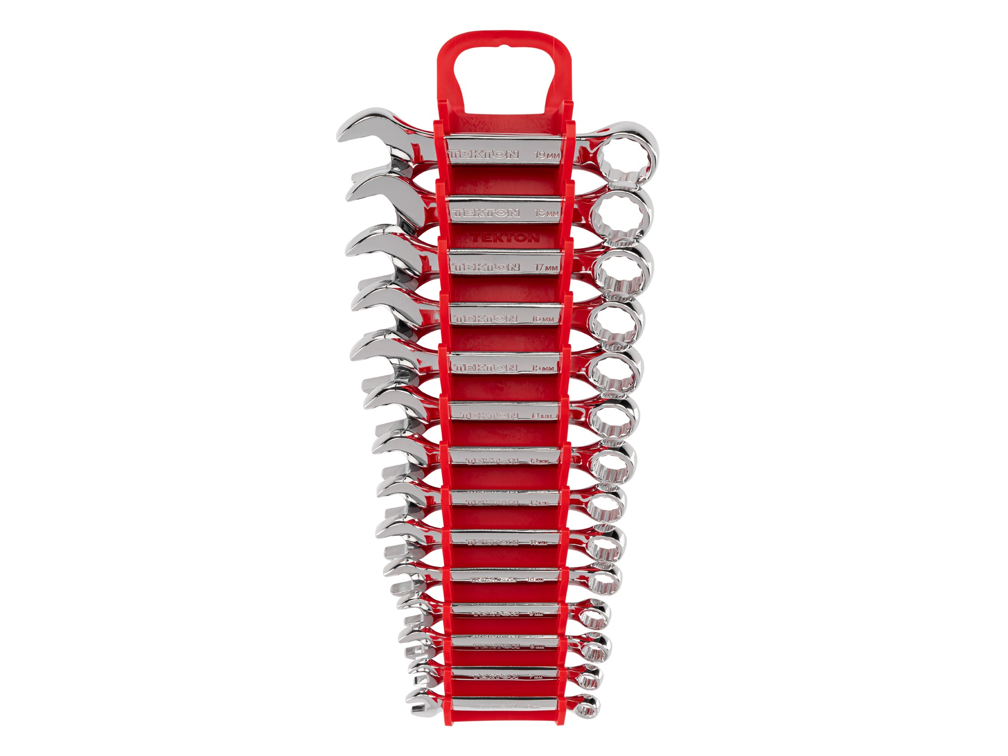 Stubby Combination Wrench Set with Holder, 14-Piece (6-19 mm)
