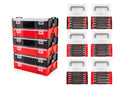 3/8 Inch Drive Long Bit Socket Set with Mini Stacking Tool Boxes (56-Piece)