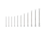 Long Fixed/Flex Head 12-Point Ratcheting Box End Wrench Set, 11-Piece (1/4-3/4 in.)