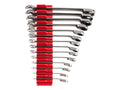 Reversible 12-Point Ratcheting Combination Wrench Set with Modular Organizers, 14-Piece (6-19 mm)