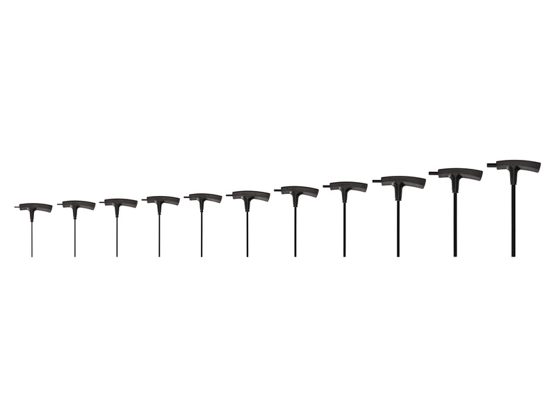 Flat End Hex T-Handle Key Set, 11-Piece (5/64 - 3/8 in.)