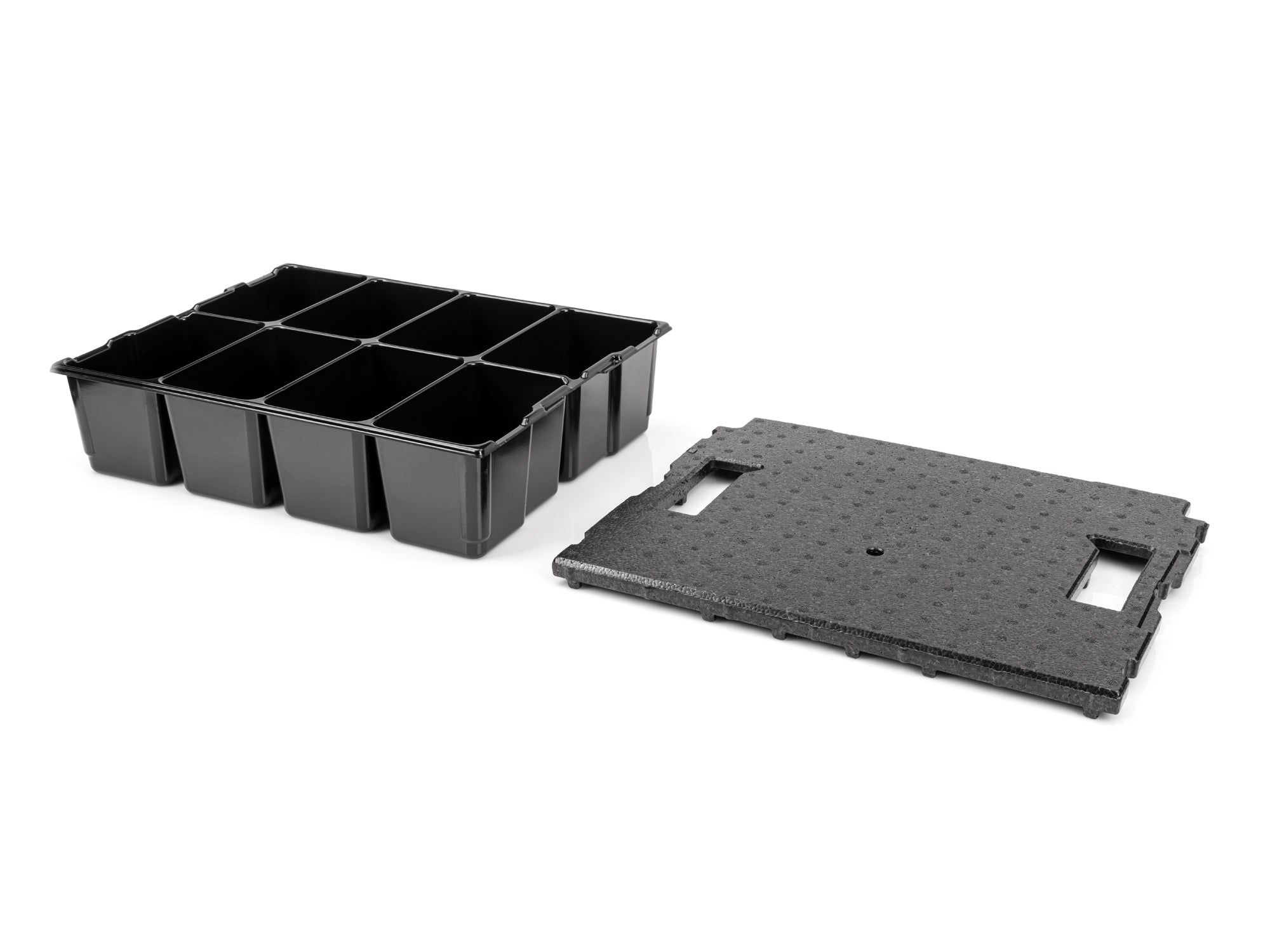 8-Cavity Parts Tray and Lid Insert for Stacking Tool Box (L-BOXX 2)